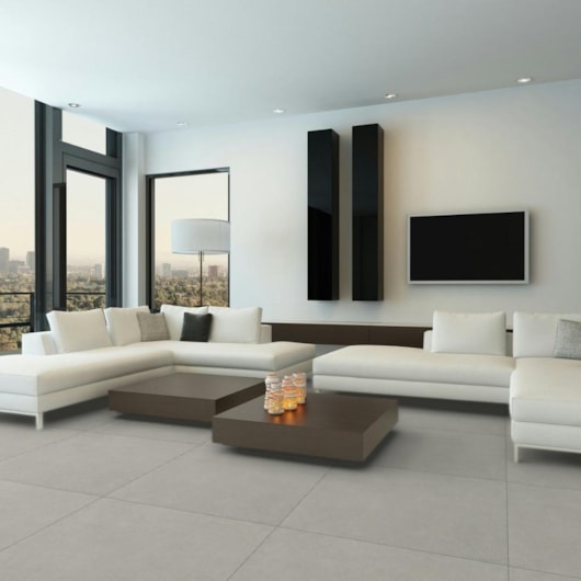 Loes Porcelanato Portinari Momento Grigio Natural 100x100cm Retificado - Imagem principal - 0ee49735-1378-40c6-9238-5ac3f527664d