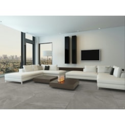 Loes Porcelanato Portinari Scultore Grigio Natural 120x120cm Retificado