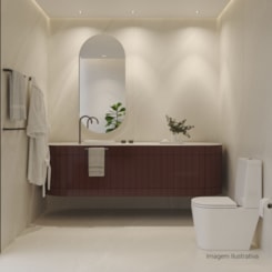 Loes Porta Toalhas Deca You Brown Matte Deca 60cm