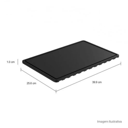 Loes Tábua Para Cozinha Step Preto Deca 39,9x25cm - Imagem principal - cbab7993-02e9-45e5-9f5c-4b06baa3ad7f