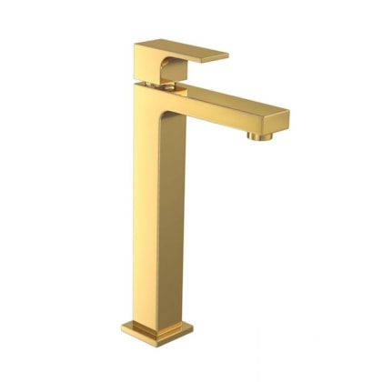 Loes Torneira Para Lavatório De Mesa Unic Bica Alta 1189 Gold Deca