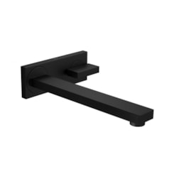 Loes Torneira Para Lavatório De Parede Com Chapa Dream Black Matte Deca