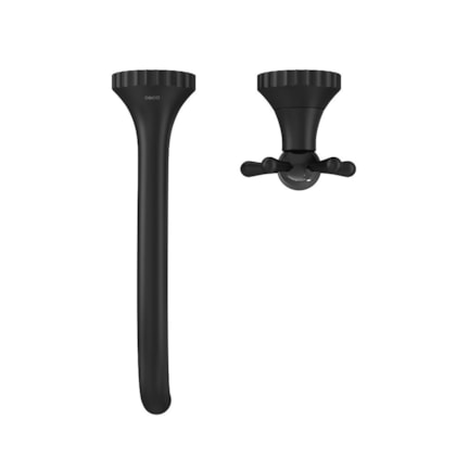 Loes Torneira Para Lavatório De Parede Perola Dn15/20 Black Matte Deca
