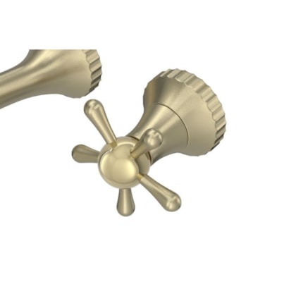 Loes Torneira Para Lavatório De Parede Pérola Summer Gold Deca
