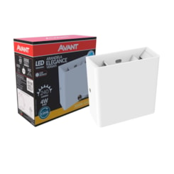 Luminária Arandela Elegance Versatti LED 4W Luz amarela 3000k Branca Prova d'água IP65 Bivolt Avant