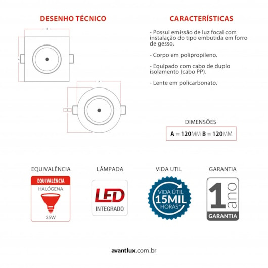 Luminária Redonda Spot Supimpa 7w 4000k Bivolt Emissão De Luz Neutra Avant - Imagem principal - 73c11b3d-bbec-4d7c-9cba-1dfc5b438546