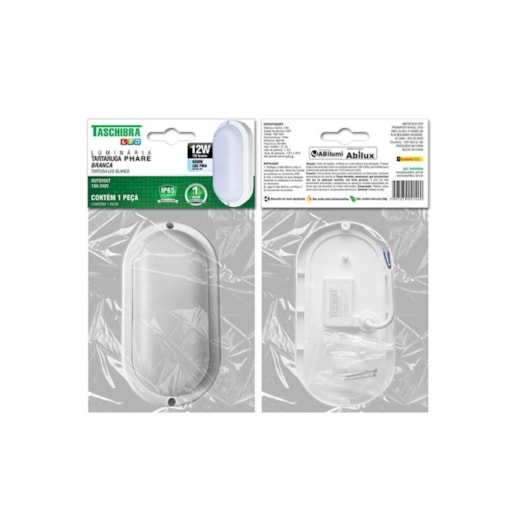 Luminária Tartaruga Led Phare 3000K Taschibra 12W - Imagem principal - 4274b697-3f8a-4486-be1f-13b6f57ffe41