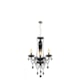 Lustre Baronesa Vidro Preto Brilho Canopla Cromado Avant 3 Lâmpadas E14 - 6dfaa78e-096e-4d8a-9143-957395e463e2