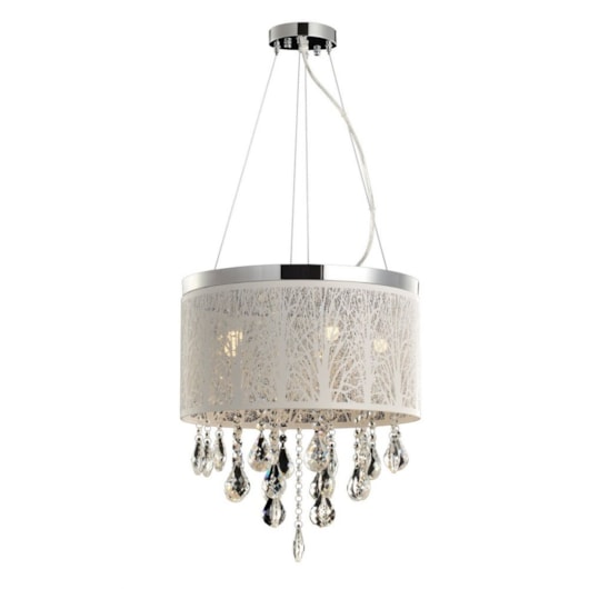 Lustre Duquesa Florestta Branco Fosco Avant 5 Lâmpadas G9 - Imagem principal - 8bc36651-0cc0-4225-96d9-3a8bec0140bf