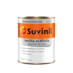 Massa Acrílica Branco Neve Suvinil 1,3Kg