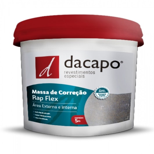 Massa De Correção Pronta Dacapo 5kg - Imagem principal - b88e719e-13d4-4246-826d-c3d28944234c