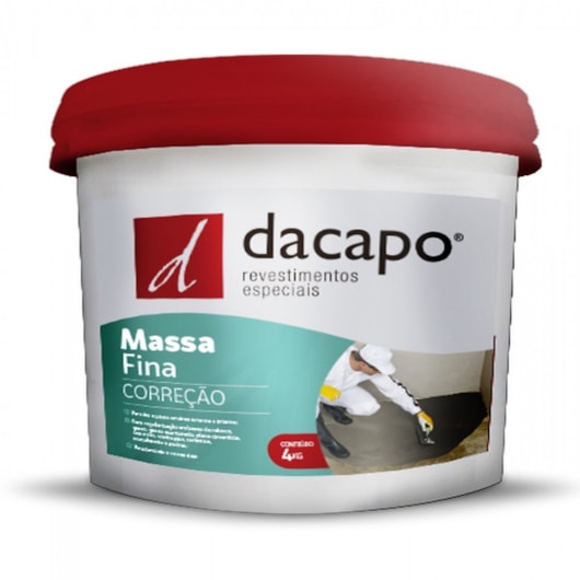 Massa Fina De Correção Dacapo 4kg - Imagem principal - d16ecef8-19ce-4363-9464-d0c1903f3c70