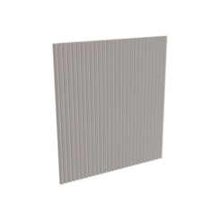 Meia Curva Santa Luzia 597 Cinza Glacial Com 6 Unidades 2,80m