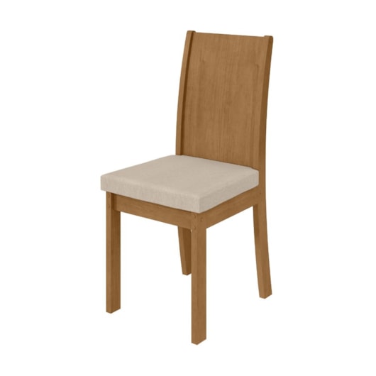 Mesa Com 4 Cadeiras Amêndoa Clean E Linho Rinzai Bege Móveis Lopas 120cm - Imagem principal - ca519ce2-96e3-4804-9cdc-1be88bd7b392