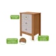 Mesa De Cabeceira Maggiore Amêndoa E Off White Móveis Lopas - 5c9e0d78-a580-4fa4-9d55-baf07c85a549