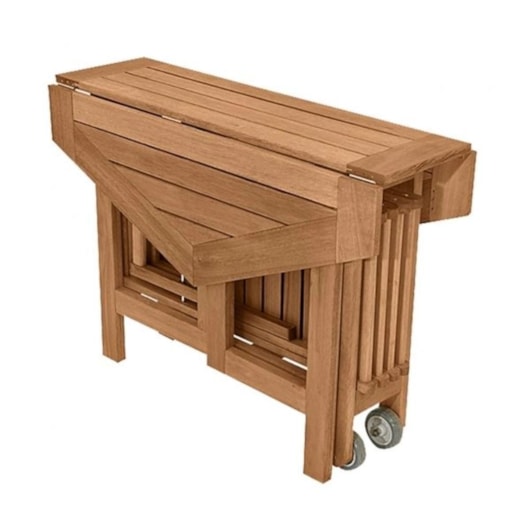 Mesa Sextavada Com 4 Cadeiras Acacia Metalnew - Imagem principal - 632c5a03-356b-4869-afe8-e8635a90aeab