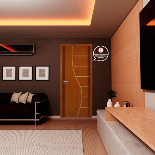 MGM Folha De Porta  Decorada Cantareira Mogno 210x90x3,5cm - Imagem principal - 52234eec-490a-4e73-bd27-931ff71c12e6