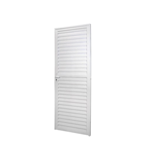 MGM PORTA  ALUMÍNIO LAMINADA LINHA SÓLIDA DIREITA 210x80CM BRANCO  - Imagem principal - 89ac4399-fb76-46a0-839b-c82b88def937