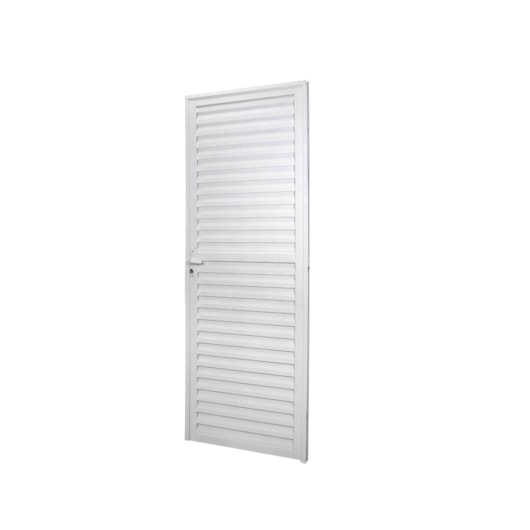 MGM PORTA DE GIRO LAMINADA LINHA SÓLIDA  ALUMÍNIO DIREITA 210X90CM BRANCO - Imagem principal - 832f1044-0b2e-49c7-8f96-8a652c44ac82