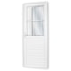 MGM PORTA DE GIRO MISTA POSTIGO ABERTURA DIREITA VIDRO LISO ALUMÍNIO BRANCO 210X80CM LINHA SÓLIDA - dbca2511-0547-44ff-9b0b-7f38855cff0a