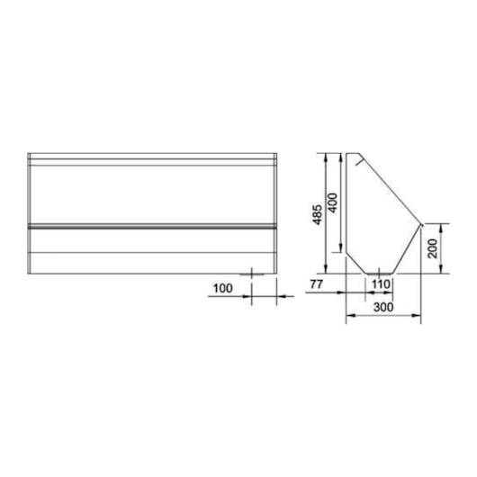 Mictório Aço Inox Docol 150 cm - Imagem principal - b40c0363-cdd8-4f18-8c18-a398a8c7ebd6