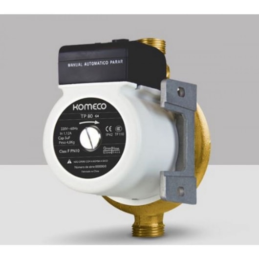Mini Bomba Hidráulica Pressurizadora De Água Tp80 G4 Bronze 127V 60Hz Komeco - Imagem principal - e278335c-0a41-449a-af91-52bb94a221cd