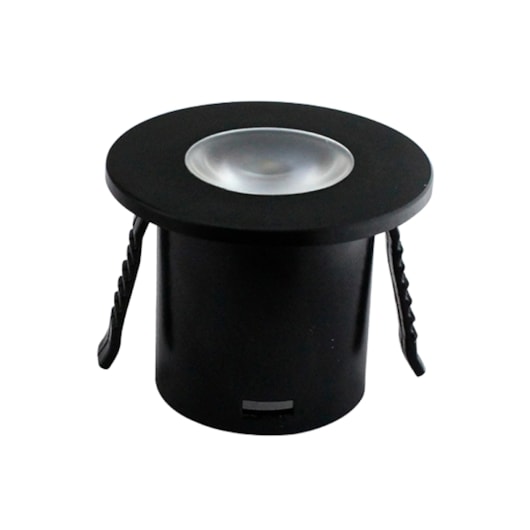 Mini Spot Led Elegance Redondo Emissão De Luz Amarela 2700K 1,5W Bivolt Preto Fosco Avant - Imagem principal - e7732fab-d711-4554-bf4b-5284d77db29b