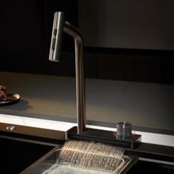 Misturador Com Base Cascata Bica Retratil Lexxa Bagno