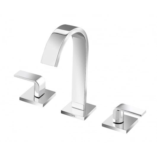 Misturador De Bancada Para Lavatório Goa Slim Dn15 Cromado Fabrimar - Imagem principal - 10fc5d24-6428-425e-ac3a-4f00a50ae183