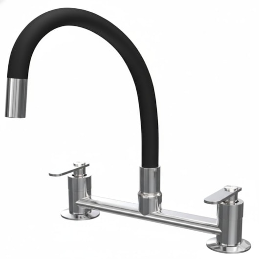 Misturador de Mesa Cozinha Bica Móvel Colorflex Black Pratic Romar - Imagem principal - a35ff07c-d0c6-44e3-af93-6e5f3810e41c