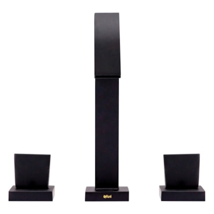 Misturador de Mesa para Banheiro e Lavabo Bica Prima Preto Fosco Fani