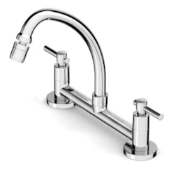 Misturador De Mesa Para Cozinha Bica Alta Life Plus Cromado Celite