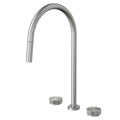 Misturador De Mesa Para Cozinha C/ Ducha Retrátil Mix&match Inox Escovado Docol