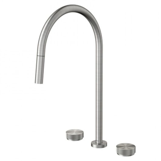 Misturador De Mesa Para Cozinha C/ Ducha Retrátil Mix&match Inox Escovado Docol - Imagem principal - 9e380280-9ccb-4c9c-9b7c-06012ffcf20d