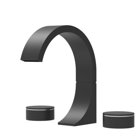 Misturador de Mesa para Lavatório Bica Alta Elo 1877 BK480 Preto Fosco DN 15 1/2