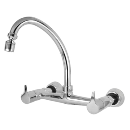Misturador de Parede p/Cozinha Bica Móvel Easy Cromado Romar