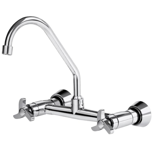 Misturador de Parede p/Cozinha Bica Móvel Wind Cromado DN15 DN20 Romar - Imagem principal - ef5fadf0-da0b-43ec-96b0-8103d5f7e0fb