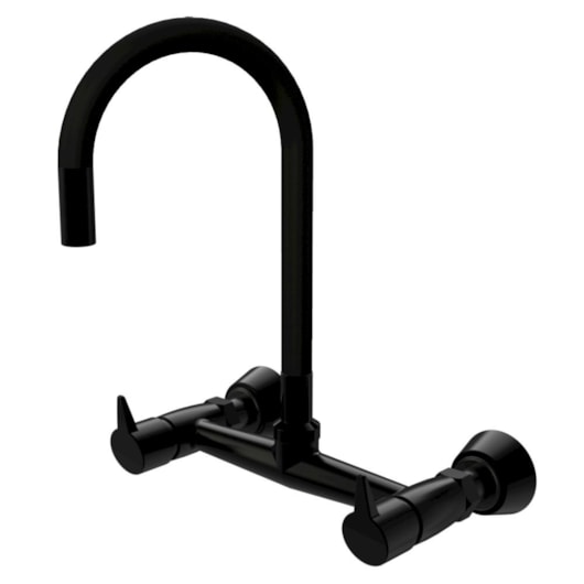 Misturador de Parede p/Cozinha de Mesa Bica Móvel Colorflex All Black Easy Romar - Imagem principal - 76a75faf-c20f-475f-a244-af7f1715f2eb