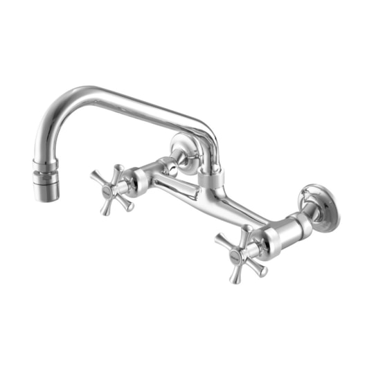 Misturador De Parede Para Cozinha 3003 C24 1/4 Volta Bica Alta Tetra Cromado Meber - Imagem principal - c749ebbb-97d4-4151-92cd-7210a607f565