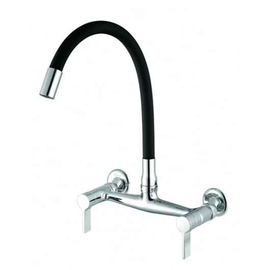 Misturador De Parede Para Cozinha Bica Móvel C36 3003 Atria Cromado/Preto Meber - Imagem principal - 191f441e-fc44-4c0c-9a61-a2f54621a012