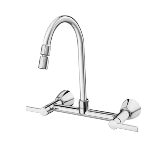 Misturador De Parede Para Cozinha Gali Cromado Docol - Imagem principal - 5b14edc7-e66b-422b-9ad1-ec32ae0152a0