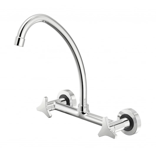 Misturador De Parede Para Cozinha Nova Gyro Dn 15 Cromado Fabrimar - Imagem principal - c84f15b2-d230-451f-8d6e-6c0ec2130751