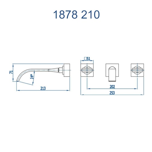 Misturador De Parede Para Lavatório 1878 1/2 Prima 210 Ouro Velho Fani - Imagem principal - 31d1004b-46d1-4e1b-adae-e6e54f7c5c5d