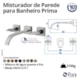 Misturador De Parede Para Lavatório Prima 1878 C210 DN 15 1/2 Cromado Fani - 906a5bbf-99d7-4473-a813-3112ed47fd8c