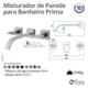 Misturador De Parede Para Lavatório Prima 1878 C210 DN 15 1/2 Cromado Fani - 5a93c3db-445a-49ee-97f7-90028ff9a9de
