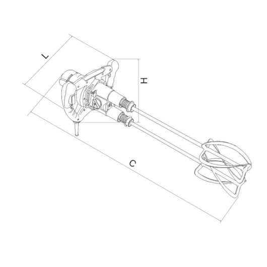 Misturador Elétrico Para Argamassa HM 180 Duo 220V Cortag - Imagem principal - 094cfc33-039a-436a-a9ed-0be31d2d361b