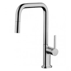 Misturador Gourmet Boolean Com Bica Retratil Aço Escovado Lexxa