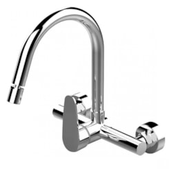 Misturador Gourmet De Parede Kitch Cromado Lexxa