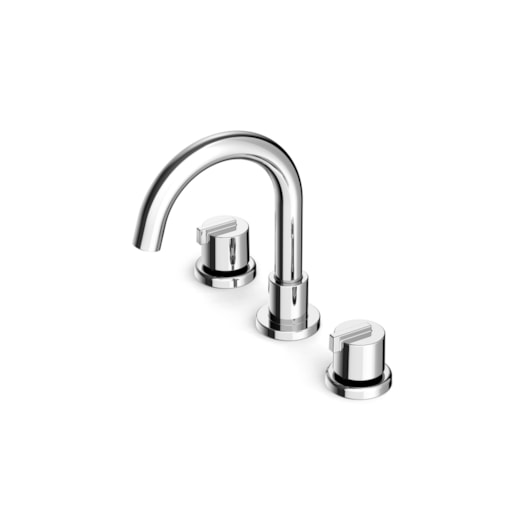 Misturador Lavatório De Mesa Com 3 Furos Bica Alta Com Válvula Singles One Cromado Roca - Imagem principal - 5e43a6b2-d168-4de2-8991-1381eb196b06