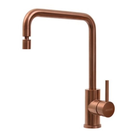 Misturador Monocomando Angolare Em Aço Inox Rose Gold Tramontina - Imagem principal - f80f5ac6-8d88-4b21-a8b6-9f23a29cd031